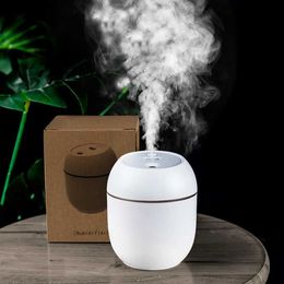 Humidificateurs 250 ml Mini Ultrasonic Air Humidificateur Desktop Aromatic Essential Huile Diffuseur adapté à l'atomiseur USB de la voiture ménage