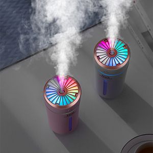 Humidificateurs 270 ml humidificateur à ultrasons USB voiture désodorisant portable brumisateur brumisateur avec lumière LED colorée maison mini diffuseur d'arôme 221109