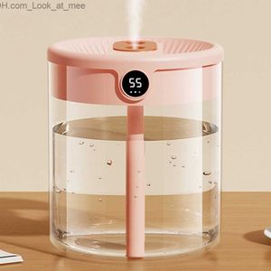 Humidifiers 2L Air Cool Mist Humidifier Mute 5V/1A Purified Air Machine USB Charging Night Light High-Capacity Relieve Fatigue for Household Q230901