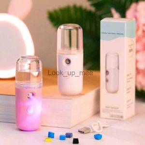 Humidificadores 2x 30ml Nano Facial Mist Portátil Mini Face Mist Handy Steamer USB Mist Extensiones de pestañas de mano Máquina de atomización YQ230926