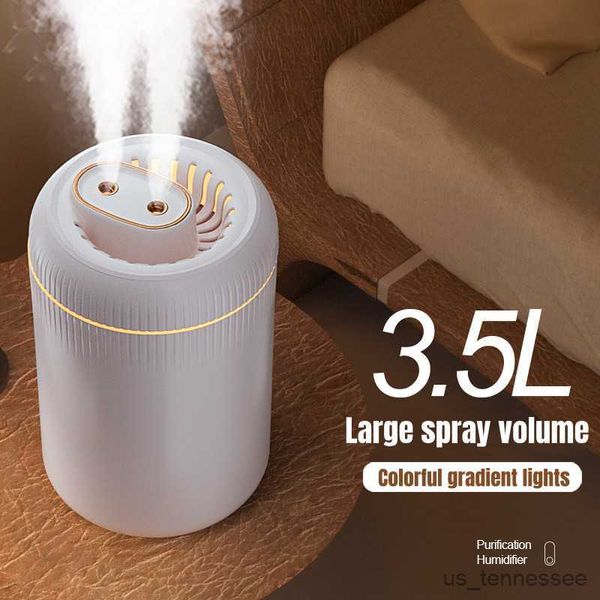 Humidificadores 3.5L Gran capacidad Hogar Humidificador de aire eléctrico Boquilla de pulverización USB Ultrasónico Niebla Aroma Difusor esencial R230615