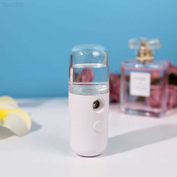 Humidificateurs 30 ml Mini humidificateur Portable Rechargeable petit sans fil Nano personnel visage pulvérisateur Cool brumisateur humidificateur L2309141