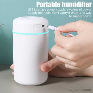 Humidificadores 420 ml Humidificador de aire Mini Aroma humidificador Difusor portátil Hogar coche USB carga Purificador Cool Mist R230615