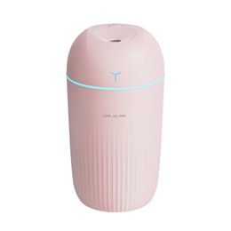 Humidificadores 420 ml Humidificador de niebla Difusor de aceite esencial Mini pulverizador ultrasónico portátil Luz nocturna LED Oficina Dormitorio Humidificador de aire YQ230926