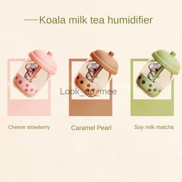 Humidificateurs 450Ml Portable Koala lait thé tasse Purification de l'air humidificateur USB bureau eau atomiseur diffuseur pour chambre YQ230927