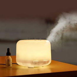 Luchtbevochtigers 500ML luchtbevochtiger Elektrische geurverspreider Aromatherapie Luchtbevochtigers Diffusers Ultrasone Cool Mist Maker Fogger LED YQ230926