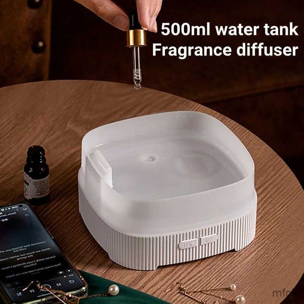 Humidificateurs Humidificateur d'air ultrasonique de diffuseur d'arôme électrique de 500 ml avec le lecteur de musique Bluetooth diffuseur d'huile essentielle d'aromathérapie à la maison