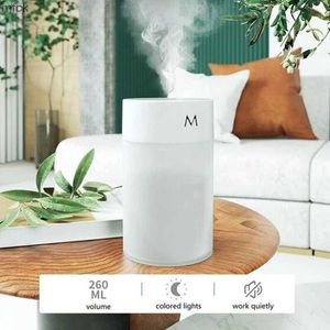 Humidificateurs Air Humidificateur Ultrasonic Mini aromathérapie diffuseur pulvérisateur Papetable USB Atomizer à l'atomiseur LED pour la voiture à domicile