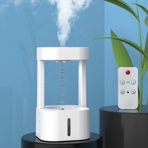 Humidificateurs Humidificateur anti-gravité Diffuseur Goutte d'eau Chute Télécommande Mini Mist Maker Humidificateur Purificateurs d'air Gouttelettes Upflow USB 230427