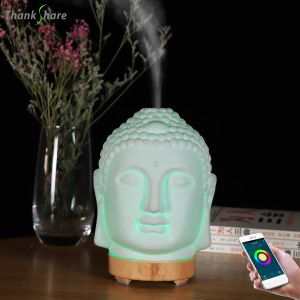 Humidificateurs App Wifi Control Humidificateur Ultrasonic Air Humidificateur Maker Maker Aroma Inergal Huile Diffuseur 7Color LED NIGHT Light Home Bureau