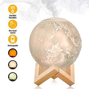 Luchtbevochtigers aroma diffuser ultrasone essentiële olie 880 ml lucht usb -luchtbevochtiger volle maan lamp nacht lichte nacht koele mist zuiveraar voor offi