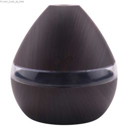 Humidificateurs Diffuseur d'huile essentielle d'aromathérapie 300Ml diffuseur d'arôme de grain de bois avec minuterie humidificateur à brume fraîche pour grande pièce maison bébé Q230901