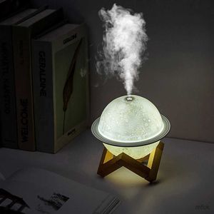 Humidificateurs Aromathérapie Humidificateurs 3d Lune avec LED Light Air Humidificateur Hydrate Skin Soulagez la fatigue pour les fournitures de gymnase de yoga du bureau à domicile