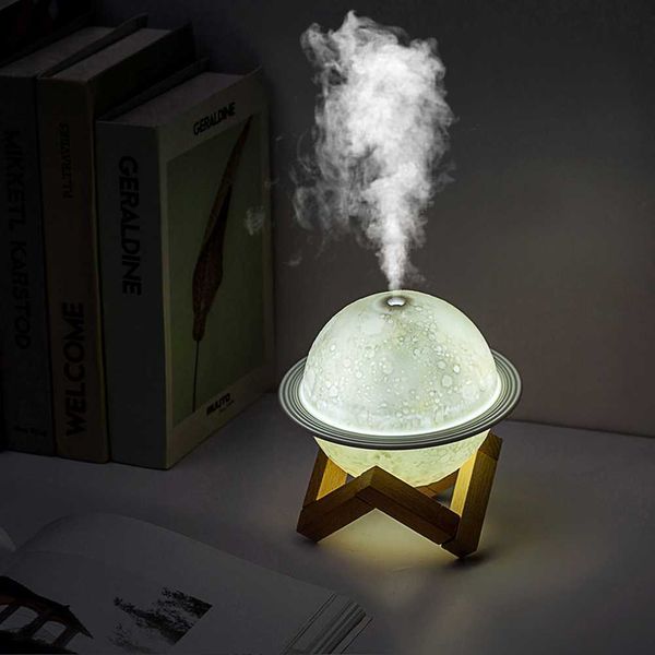 Humidificateurs Humidificateurs d'aromathérapie lune 3D avec humidificateur d'air lumière LED hydrater la peau soulager la Fatigue pour les fournitures de gymnastique de Yoga de bureau à domicile L230914