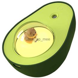 Luchtbevochtigers Avocado-stijl luchtbevochtiger Schattig Desktop Warm nachtlampje Waterverspreider Ingebouwde oplaadbare draagbare mistmaker N0PF YQ230926