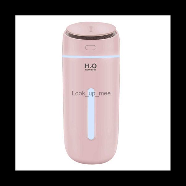 Humidificateurs Voiture Mini humidificateur maison 400Ml petit humidificateur d'air à brume fraîche avec 7 couleurs LED veilleuse Whisper USB humidificateurs B YQ230927