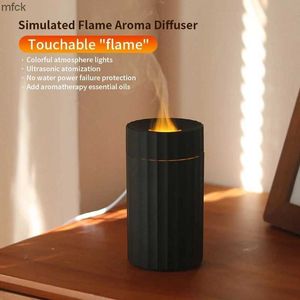 Humidificateurs d'huile de voiture diffuseur flamme arôme diffuseur véhicule humidificateur auto home ashregener