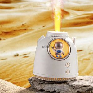 Humidificateurs Dessin animé espace astronaute Simulation flamme veilleuse USB mignon humidificateur diffuseur bébé chambre enfants chambre cadeaux d'anniversaire YQ240122