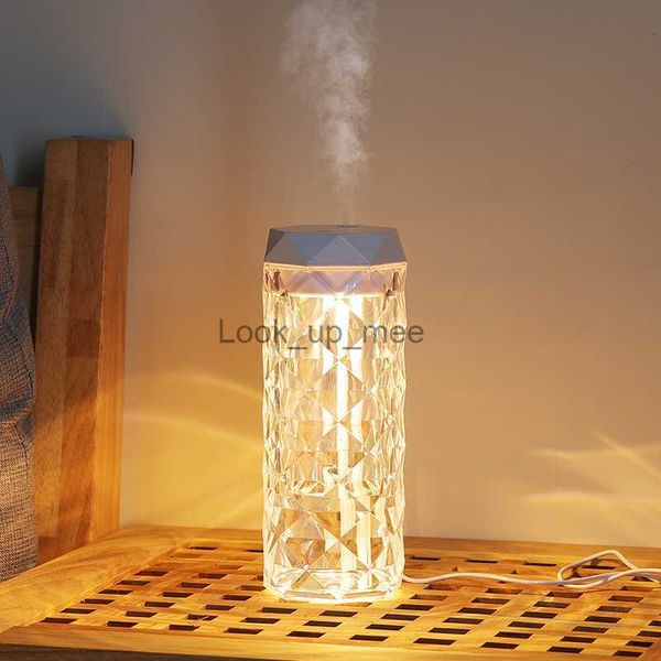 Humidificateurs Humidificateur en cristal USB coloré avec aromathérapie et Purification de l'air pour chambre et bureau YQ230926