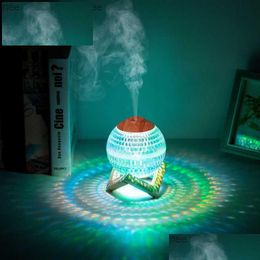 Humidificateurs Humidificateur d'air USB à boule de cristal créative avec RBG Cool Colorf Light Home Désodorisant silencieux 350 ml Diffuseur d'huile d'eau aromatique D Dh4Ry