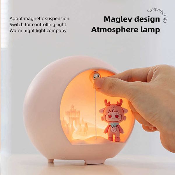 Humidificateurs Lampe romantique mignonne Mini humidificateur d'air USB Diffuseur essentiel d'aromathérapie pour chambre d'enfants Parfum de parfum