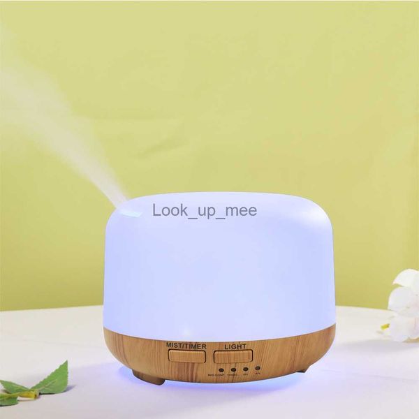 Humidificadores DECO Lámpara LED Difusor de aroma Humidificador de aire eléctrico Difusor de aceite esencial 500 ML Ultrasónico Cool Mist Maker Fogger Humidificador YQ230926