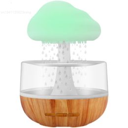 Humidificateurs Bureau nuage de pluie humidificateur Relax aromathérapie lampe USB pluie son diffuseur 280 ml coloré veilleuse pour la maison 230314