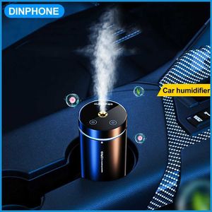 Humidificateurs Dinphone automobile Air Humidificateur Aluminium ALLIAGE INDÉMENTATION DU MODIAUX INDEMBLE 300 ml Automobile ACCESSOIRES DE BUREAU HOME RÉDUITEUR AIR Y240422