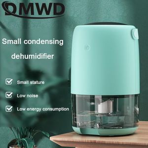 Humidificateurs Dmwd 110v/220v déshumidificateur électrique muet absorbeur d'humidité déshumidificateurs d'air domestique pour chambre cuisine salle de bains sèche-air 1100ml