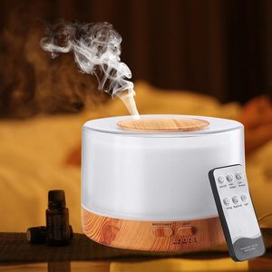 Bevochtigers elektrische luchtbevochtiger luchtdiffuser aroma luchtbevochtiger oliediffuser ultrasone houten korrel USB mini mist maker LED -licht 230427