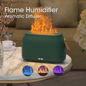 Humidificateurs Humidificateur de flamme diffuseur d'huile essentielle diffuseur d'arôme de flamme pour la maison bureau veilleuse Mini humidificateur d'air purificateurs de noël T231216