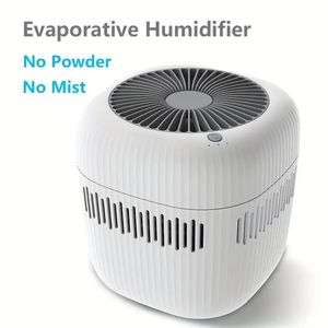 Humidificateurs pour chambre à coucher - Humidificateur à évaporation sans brouillard (2,5 L), humidificateurs d'air frais et silencieux pour la maison, la chambre de bébé et les plantes, filtre remplaçable