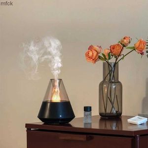 Bevochtigers geurlampen 150 ml USB aromatherapie diffuser luchtbevochtiger afstandsbediening olie diffuser met warm nachtlicht woning aroma luchtbevochtiger