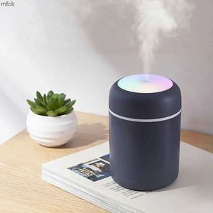 Bevochtigers geurlampen 300 ml luchtbevochtiger draagbare ultrasone kleurrijke beker aroma diffuser coole mist maker usb -luchtbevochtiger zuiveraar met licht voor auto