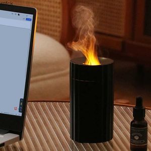 Humidificateurs Lampes parfums de la flamme électrique colorée diffuseur Air Humidificateur pour la voiture USB Aromatherapy Oil Diffuseur pour la maison