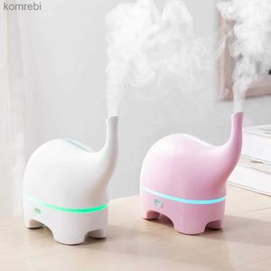 Humidificateurs Éléphant drôle DC5V USB diffuseur d'arôme diffuseur d'huile essentielle à ultrasons couleur LED Humidificador humidificateur d'air Portable FoggerL240115