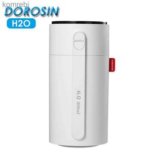 Humidificateurs H2O Smart Induction Mini humidificateur diffuseur 2000mAh batterie Rechargeable 800ml brumisateur pulvérisateur pour bureau à domicile CarL240115