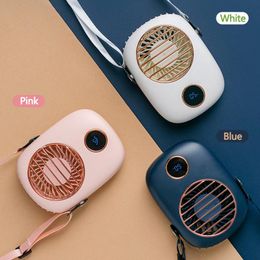 Humidificateurs Hanging Neck ventilateur mini plus frais USB 2000mAh ventiladior rechargeable Ventilatre de voyage en plein air Fans de refroidissement silencieux portables à la maison