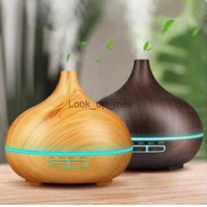 Humidificateurs Humidificateur électrique arôme diffuseur d'air Grain de bois humidificateur d'air à ultrasons huile essentielle aromathérapie ultrasons humidificateur YQ230926