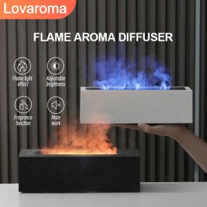 Humidificateurs Lovaroma H3 200 ml Nordic Flame Aroma Diffuseur Air Humidificateur Mumiting Hine Home Appliance Artistic Texture