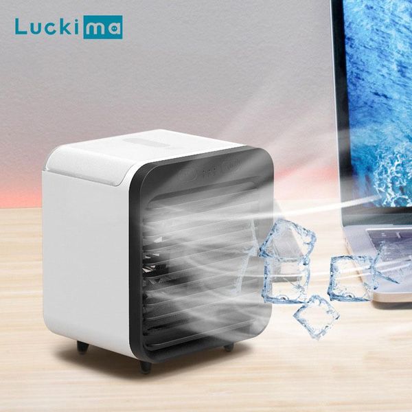 Humidificadores Mini ventilador de aire acondicionado para oficina, hogar, escritorio, uso USB, recargable, portátil, humidificador, ventilador de refrigeración personal, 5000 mAh