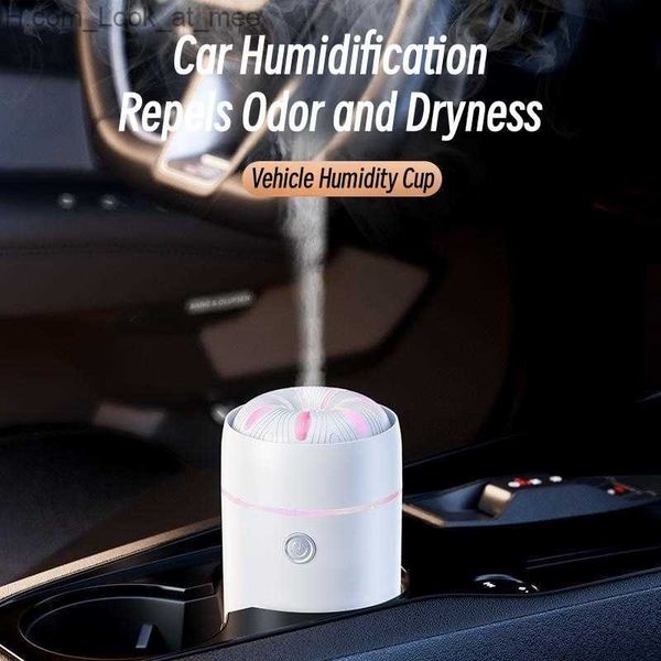 Humidificateurs Mini diffuseur d'arôme USB portable humidificateur d'air appareil ménager 100ML diffuseur de parfum de voiture à ultrasons avec lampe de nuit colorée Q230901