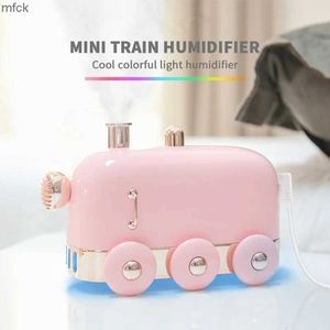 Humidificadores mini trenes de aire ultrasónico Humidificador 300 ml Celebridad de la red retro USB Aroma Difusor Oficina de aceite Home Diffuser Fogger