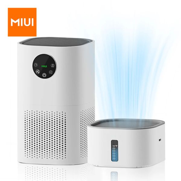 Humidificadores MIUI 2IN1 Purificador de aire inteligente con combo de humidificadores para alergias a domicilio y cabello de mascotas, RS en el dormitorio, filtro H13 HEPA verdadero