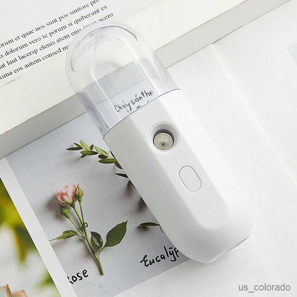 Humidificadores Nano Mist Pulverizador facial Humidificador USB Nebulizador recargable Vaporizador facial Hidratante Instrumentos de belleza R230801