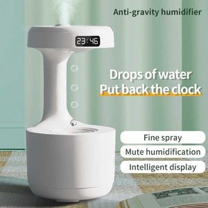 Humidificateurs Nouvelles innovations anti-gravité Counter de chute d'eau humidificateur silencieux brouillard de ménage grande capacité chambre y240422