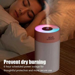 Humidificateurs Nouveaux humidificateurs d'écriture légers Humidificateur ménage de bureau Small Supplement Spray Air Humidificateur USB Car Porable Night Light 260ml Y240422