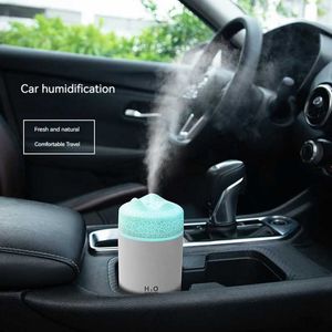 Luchtbevochtigers Nieuwe vulkaanluchtbevochtiger Mini USB Car Office Desktop Luchthydraterende aromatherapiespuit Creatief cadeau Eenvoudige stijl