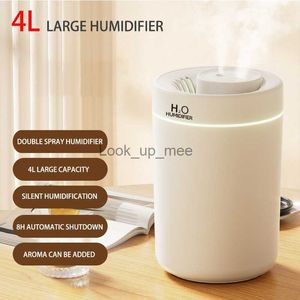 Humidifiers Newest 4L Double/Single Nozzle Air Humidifier Home Large Capacity Humidifier With Colorful Light YQ230927