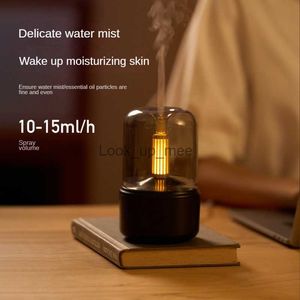 Humidificateurs Nouveau diffuseur d'arômes de lumière blanche à faible bruit Draagbare Cool Mist Maker 120 ml électrique USB brumisateur 8-12 heures avec LED nuit YQ230927